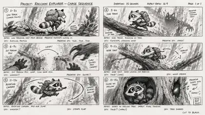 Raccoon vs Evil Cat Forest Chase Scene