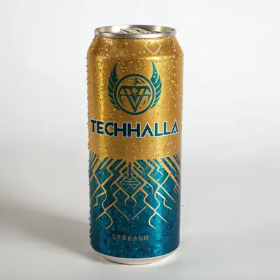 Viking Energy Drink Can Mockup