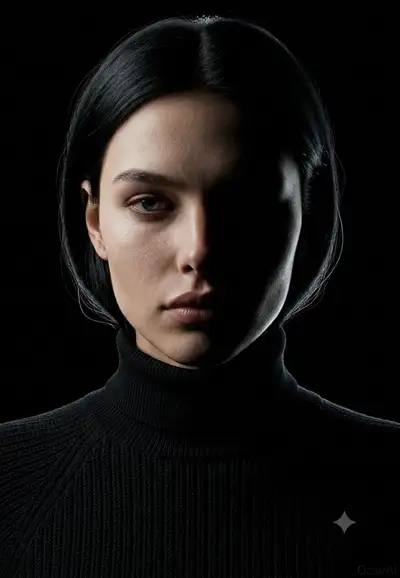 Avant-Garde Fashion Editorial Portrait