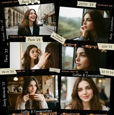 Cinematic Film-Strip Memory Collage