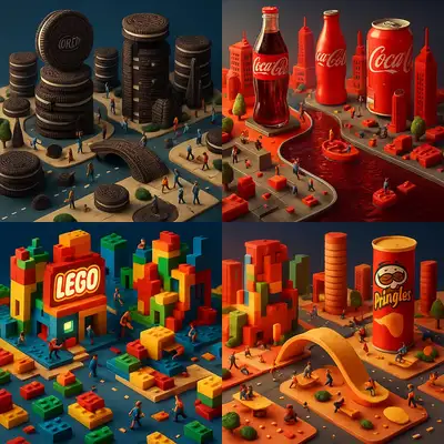 Isometric Product City 3D