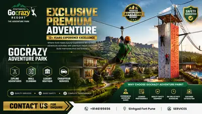 Premium adventure resort advertising poster brief