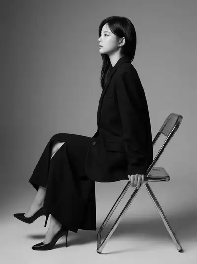 Black and White Tailored Blazer Fashion Editorial