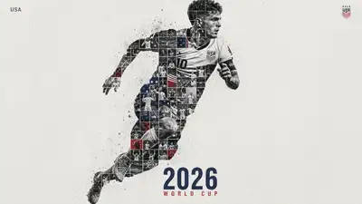 USA soccer 2026 World Cup tribute grid poster