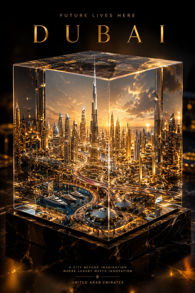 The crystal cube should have ultra-realistic glass reflections, polished