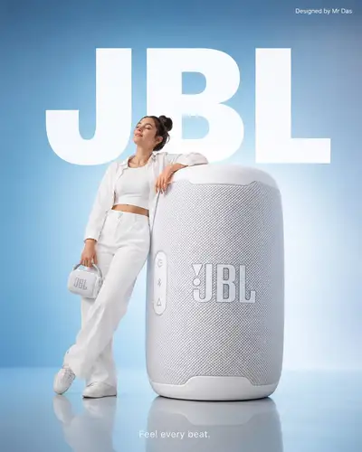 Minimalist JBL Speaker Ad