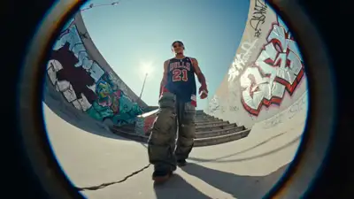 Cinematic Fisheye Street Dancer Video Prompt