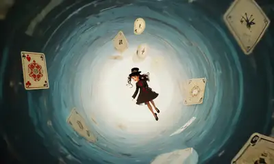 Alice in Wonderland Rabbit Hole Vortex