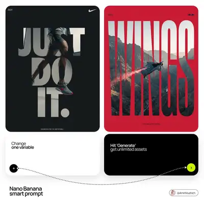 Typographic Mask Editorial Design Prompt