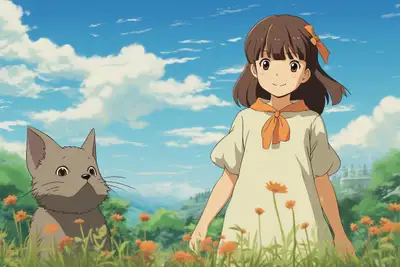 Retro Ghibli Scene Prompt