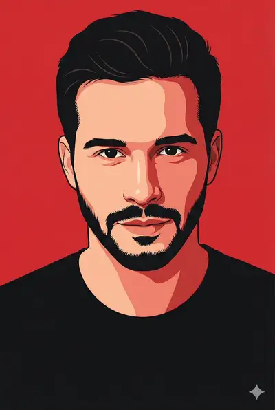 Prompt d'affiche vectorielle moderne à partir de votre visage