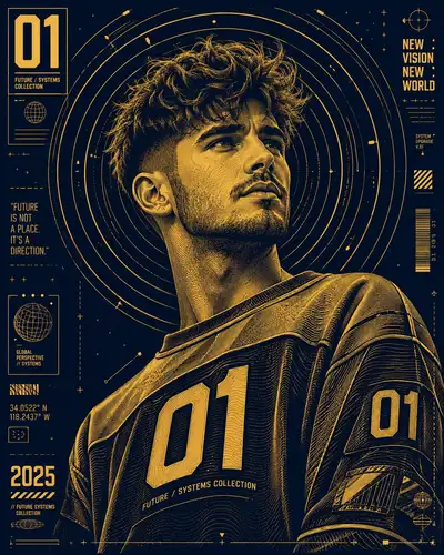 Futuristic Fashion Poster Prompt