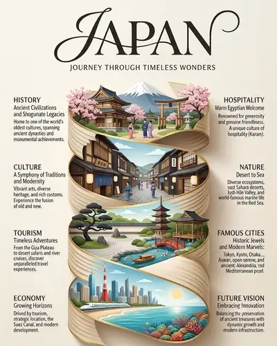 Póster Infográfico Vintage de Folleto de Viajes