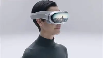 Apple Vision Pro Futuristic Ad Concept