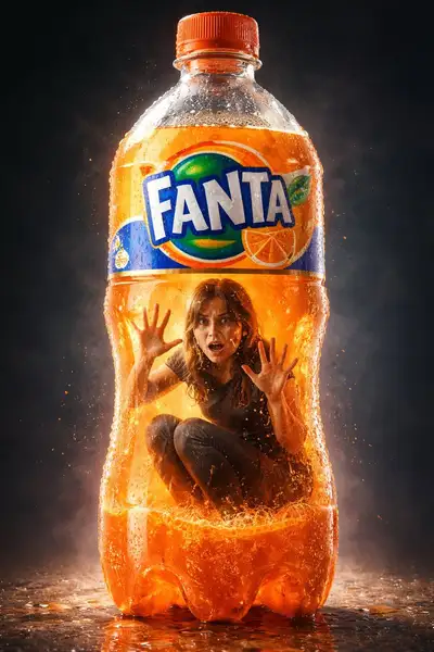 Surreal Fanta Bottle Prison Ad