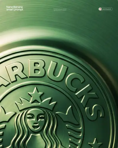 Embossed metal relief logo template for luxury brand identity
