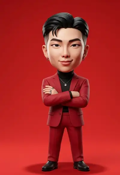 Portrait jouet caricatural 3D de Namjoon