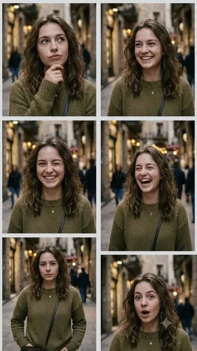 Cinematic Emotional Portrait Collage