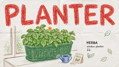Crayon Catalog Planter Poster Prompt