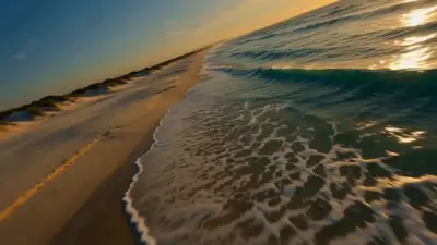 Hyperspeed FPV Sunrise Beach Summer Particle Run