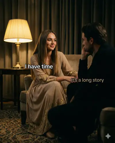Cinematic Romantic Conversation Scene