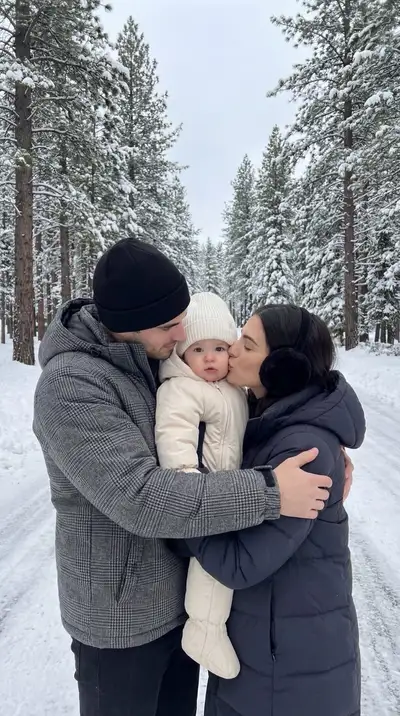 Photoreal Cinematic Winter Family Portrait with Identity Lock