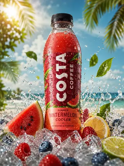 Refreshing Cold Drink Product Photography