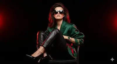 Rockstar Chic Editorial Portrait