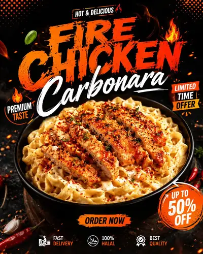 Bold Fast-Food Advertising Poster Generator