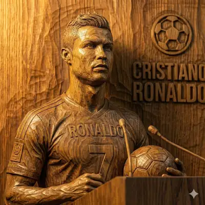Prompt de Escultura de Retrato en Tallado de Madera