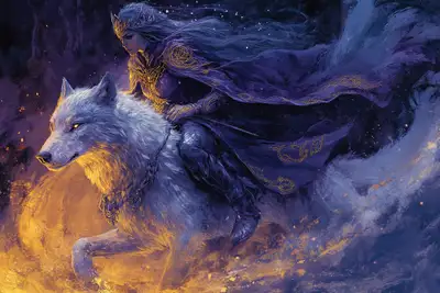 Runes of Frost and Flame Illustration Prompt