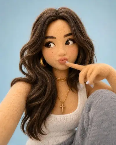 Fluffy Felt 3D Character from Photo