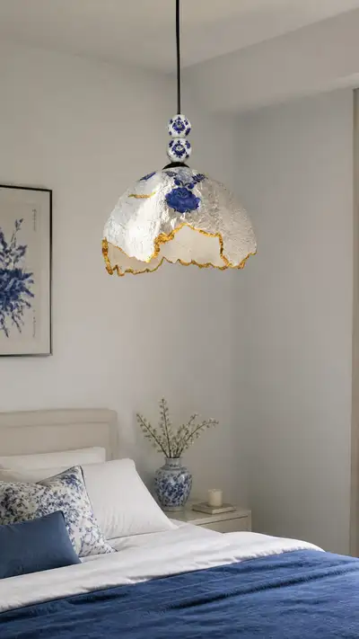 Handcrafted Papier-Mache Pendant Lamp Product Photo
