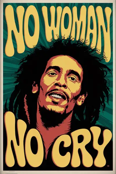 1960s Screenprint Poster of Pop Marley