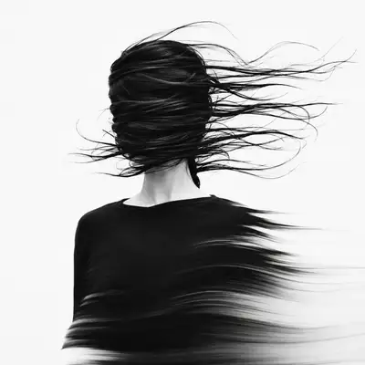 Minimalist Monochrome Storm Portrait