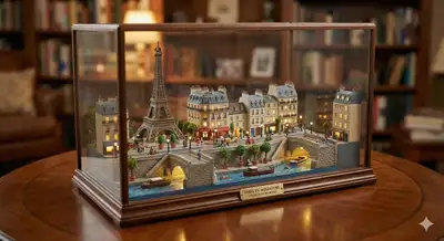 Diorama miniature tilt-shift de n'importe quelle ville