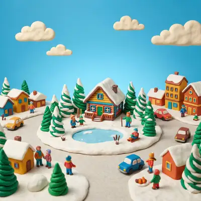 Generador de Mundos Miniatura de Arcilla Fantasiosos