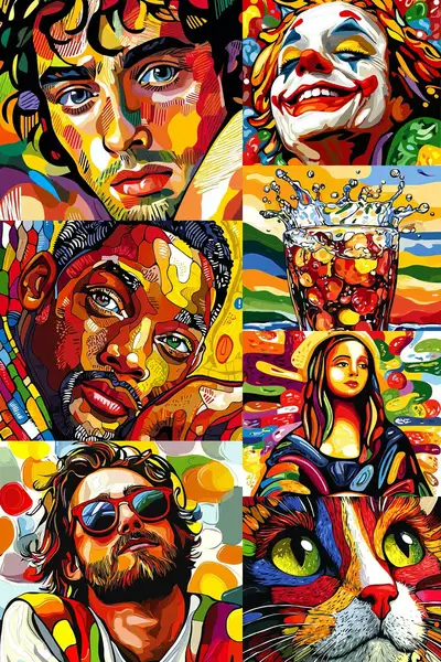 Pop Art WPAP Fusion SREF Prompt