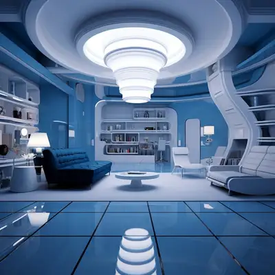 Interior Design in Stanley Kubrick Style