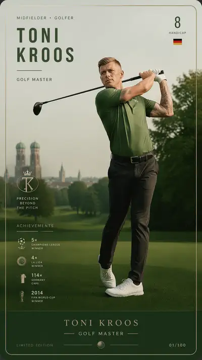 Toni Kroos golf master collectible card