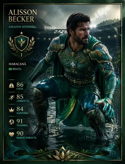 Alisson Becker amazon sentinel wrestler card