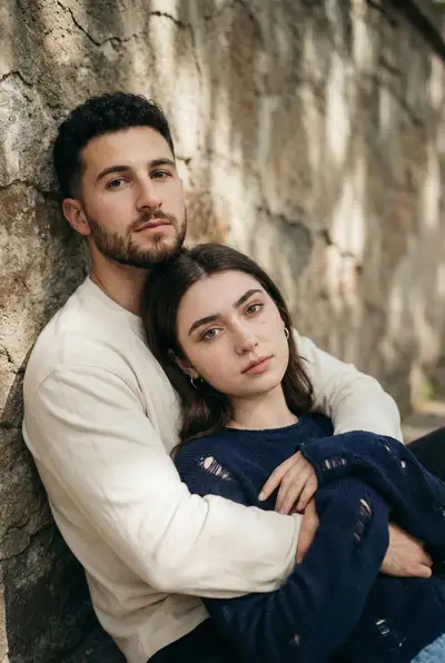 Intimate Editorial Couple Portrait Prompt