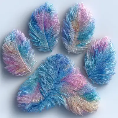 Minimalist Feather Shape Art Prompt