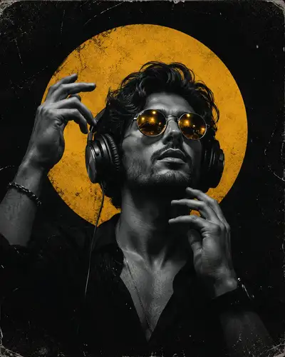 Dark Underground Club Poster Portrait