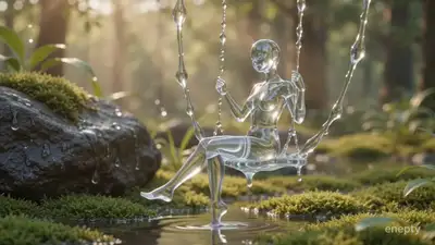 Serene Water Humanoid on Liquid Swing