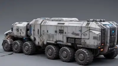 Zukünftiges 8-Rad-gepanzertes Fahrzeug verwandelt sich in eine Belagerungsfestung