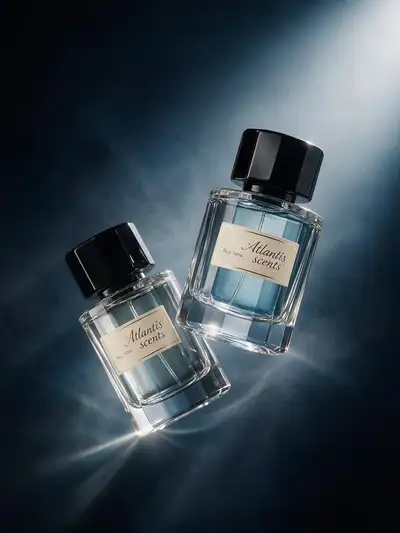 Luxury Perfume Bottle Advertisement