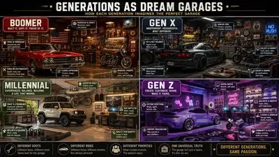 Generations as Dream Garages Infographic
