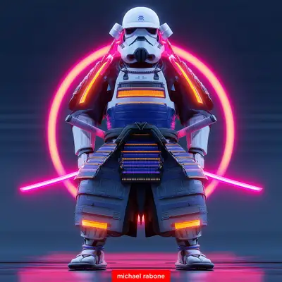 Samurai Stormtrooper Portrait