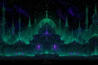 Galactic Neon Reverie Art Prompt